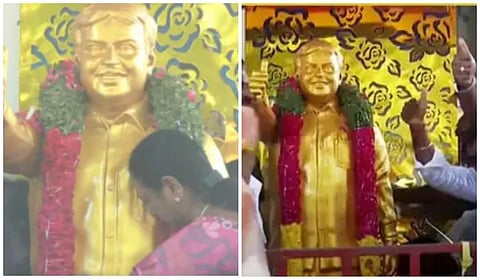 விஜயகாந்த்  சிலை