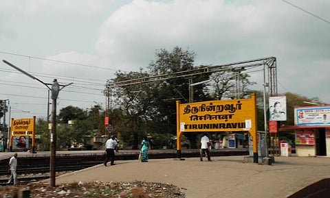 திருநின்றவூர் ரயில் நிலையத்தில் பயன்பாட்டுக்கு வந்த புதிய நடைமேடை