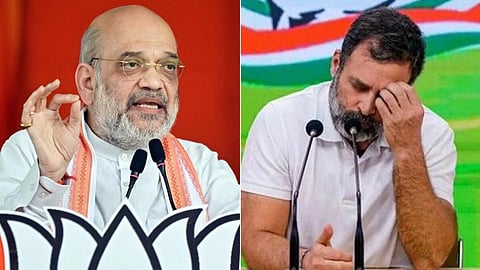 “தேசத்தின் பாதுகாப்பை அச்சுறுத்தும் விதமாக செயல்படுகிறார் ராகுல் காந்தி” - அமித் ஷா குற்றச்சாட்டு