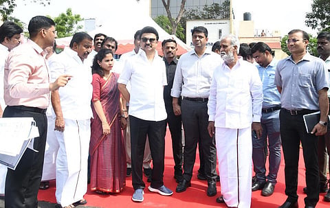 கொளத்தூர் தொகுதியில் ரூ.45 கோடியில் கட்டிடங்கள் கட்டும் பணி: முதல்வர் மு.க.ஸ்டாலின் ஆய்வு