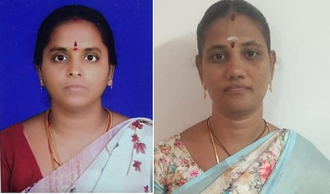 முதல் பரிசு பெற்ற பிரேமா, இரண்டாம் பரிசு பெற்ற அலமேலு.
