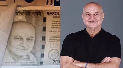 500 ரூபாய் நோட்டில் காந்திக்கு பதிலாக அனுபம் கெரின் படம்: வெப் சீரிஸை பார்த்து கள்ளநோட்டு அடித்த கும்பலுக்கு வலை