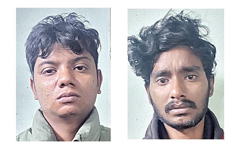 கைது செய்யப்பட்ட கோகுல், கோகுல்நாத்.