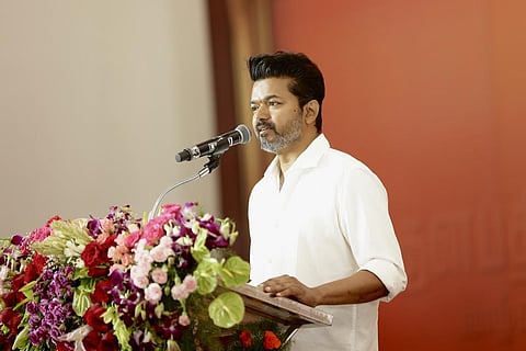 தவெக தலைவர் விஜய்