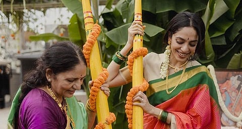 நாக சைதன்யா - சோபிதா திருமண முன்வைபவ நிகழ்வு - வைரல் புகைப்படங்கள்