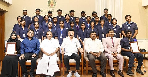 அகில இந்திய தொழில் தேர்வில் தமிழக ஐடிஐ மாணவர்கள் 29 பேர் முதலிடம்: முதல்வர் ஸ்டாலினை சந்தித்து வாழ்த்து பெற்றனர்