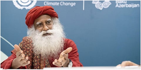அஜர்பைஜான் நாட்டில் நடைப்பெற்று வரும் பருவநிலை நடவடிக்கை உச்சி மாநாட்டில் சத்குரு உரையாற்றினார்.