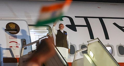 நைஜீரியா, பிரேசில், கயானா நாடுகளுக்கு 5 நாள் பயணமாக புறப்பட்டார் மோடி