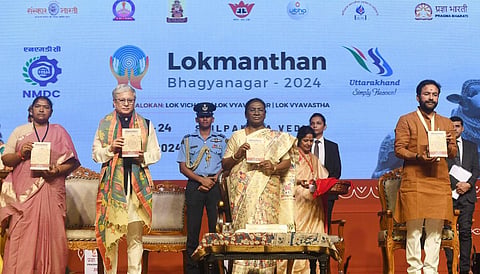 லட்சிய வாழ்க்கைக்கான விழுமியங்களை உலகுக்கு முதன்முதலில் பரிசளித்தவர்கள் இந்தியர்கள்: திரவுபதி முர்மு