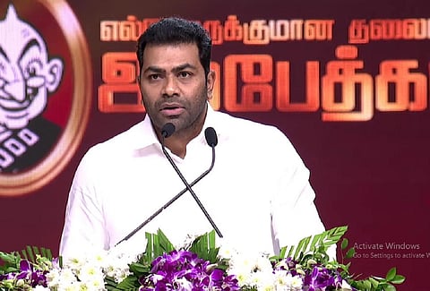 “2026-ல் மன்னராட்சி ஒழிக்கப்படும்...” - விஜய் மேடையில் விசிக நிர்வாகி ஆதவ் அர்ஜுனா பேச்சு