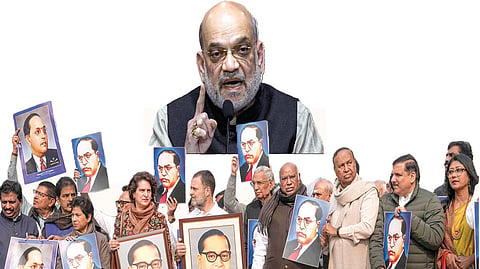 அமித் ஷா கிளப்பிய ‘அம்பேத்கர்’ புயல்! - பாஜக-வை நெருக்கும் எதிர்க்கட்சிகள்