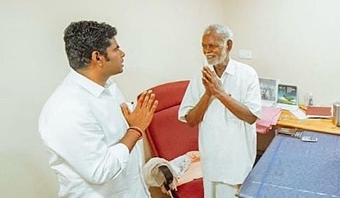 நல்லகண்ணுவுடன் அண்ணாமலை | கோப்புப் படம்.