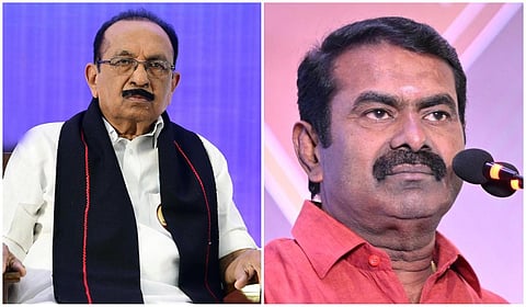 வைகோ | சீமான் | கோப்புப் படம்