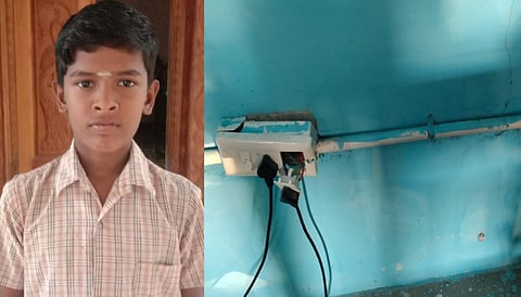 உயிரிழந்த மாணவர் | பொய்யாவயல் உயர்நிலைப் பள்ளியில் சேதமடைந்த சுவிட்ச் பாக்ஸ்கள்