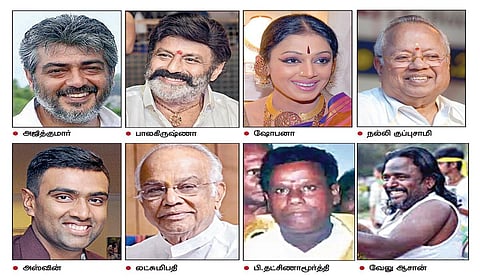 அஜித், ஷோபனா, நல்லி குப்புசாமி உட்பட 19 பேருக்கு பத்ம பூஷண் விருதுகள்!