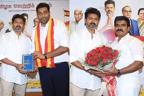 தவெகவில் ஆதவ் அர்ஜுனா, நிர்மல் குமாருக்கு முக்கியப் பொறுப்புகள் - விஜய் அறிவிப்பு