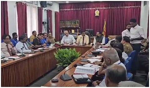 யாழ்ப்பாணம் மாவட்ட ஆட்சியர் அரங்கத்தில் நடைபெற்ற கச்சத்தீவு திருவிழா ஆலோசனை கூட்டம்