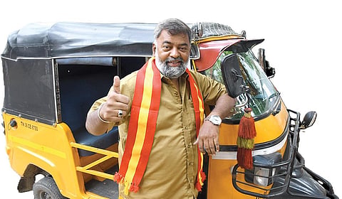 தவெகவின் கோவை புறநகர் கிழக்கு மாவட்டச் செயலாளர் பாபு | படம்​: ஜெ.மனோகரன்​