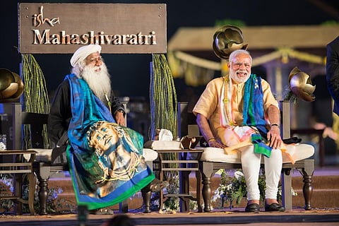ஈஷா மஹாசிவராத்திரி விழா மகத்தான வெற்றிபெற பிரதமர் மோடி வாழ்த்து