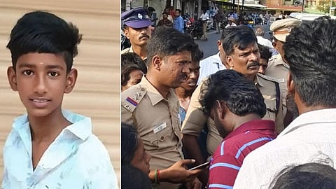 ராசிபுரம் அரசு பள்ளி கழிவறையில் மாணவர் உயிரிழப்பு - உறவினர்கள் சாலை மறியல்