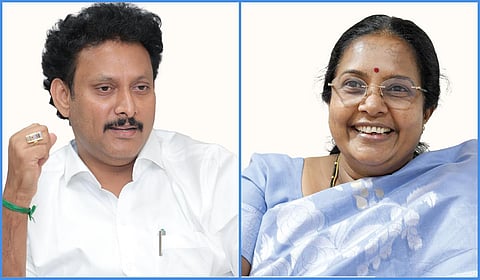அன்பில் மகேஸ் | வானதி சீனிவாசன்