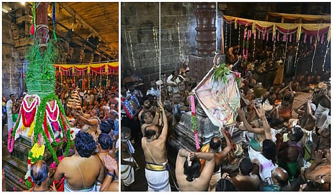 திருச்செந்தூர் மாசித் திருவிழா கொடியேற்றம்: திரளான பக்தர்கள் பங்கேற்பு