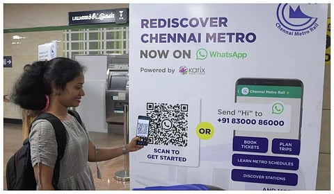 சென்னை மெட்ரோ ரயில் வாட்ஸ் அப் செயலியில் டிக்கெட் எடுக்கும் வசதி பாதிப்பு