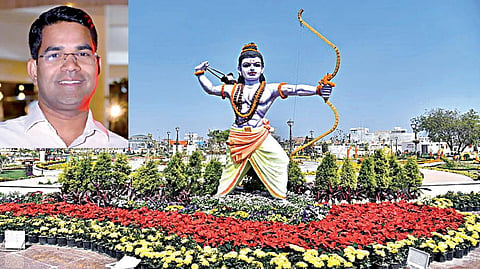 உ.பி.யில் ரூ.22 கோடியில் 51 அடி சிலையுடன் ராமர் பூங்கா: மலர் கண்காட்சி நடத்திய தமிழக அதிகாரி மணிகண்டன்