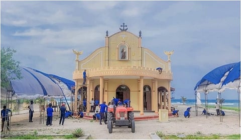 கச்சத்தீவில் அந்தோணியார் திருவிழா: முன்னேற்பாடு பணிகள் தீவிரம்