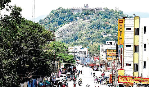 அறுபடை வீடுகளில் 3-ம் படை வீடு இருக்கும் பழநி. | படம்: நா.தங்கரத்தினம் |