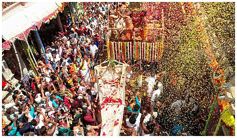 திருவாரூர் ஆழித் தேரோட்டம் - தியாகராஜர் கோயிலில் கொடியேற்றம்