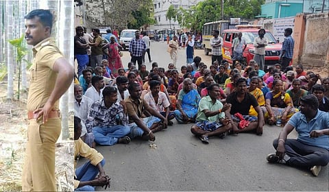 மதுரை அருகே எரிந்த நிலையில் தனிப்படை காவலர் சடலம் மீட்பு? - உறுதி செய்த உறவினர்கள், திணறும் போலீஸ்