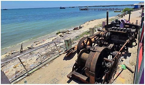 இலங்கை தலைமன்னாருக்கு மீண்டும் கப்பல் போக்குவரத்து: ராமேசுவரத்தில் பணிகள் தொடக்கம்