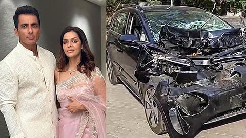 கார் விபத்தில் சிக்கி காயமடைந்த நடிகர் சோனு சூட் மனைவி