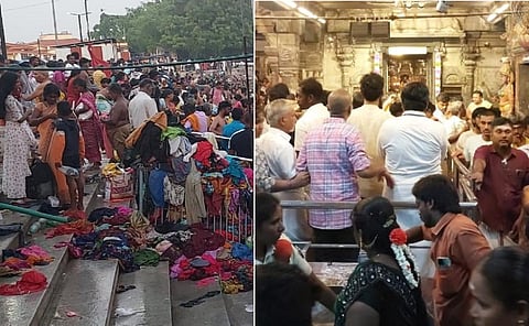 சனிப்பெயர்ச்சி: திருநள்ளாறு கோயிலில் குவிந்த பக்தர்கள்!