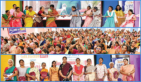 ஆட்டம், பாட்டம், கொண்டாட்டத்தில் திளைத்த மதுரை வாசகியர் | மகளிர் திருவிழா