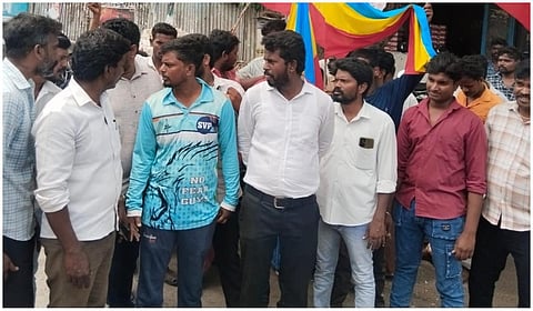 திண்டிவனத்தில் அன்புமணிக்கு ஆதரவாக பாமகவினர் ஆர்ப்பாட்டம்