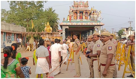 மேல்பாதி  திரவுபதி அம்மன் கோயிலில் 22 மாதங்களுக்குப் பிறகு பக்தர்கள் தரிசனம் செய்ய அனுமதி