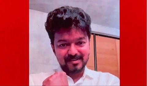 தவெக தகவல் தொழில்நுட்ப பிரிவு நிர்வாகிகளிடம் காணொளி வாயிலாக அக்கட்சியின் தலைவர் விஜய் உரையாடினார்