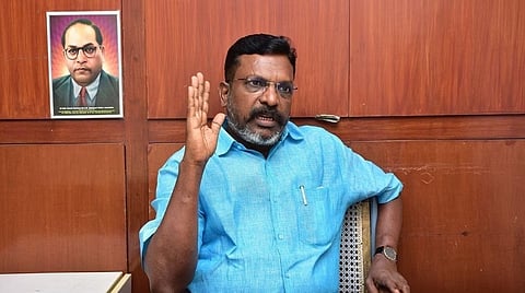 கடுமை​யாக தேர்​தல் பணி​யாற்ற வேண்​டும்: மாவட்ட செயலா​ளர்​களுக்கு திரு​மாவளவன் அறி​வுறுத்​தல்