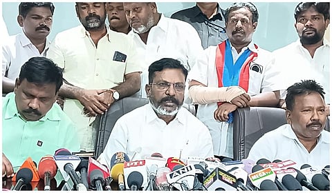 ''பாகிஸ்தான் மீது போர் தேவை இல்லாதது'' - திருமாவளவன் வலியுறுத்தல்