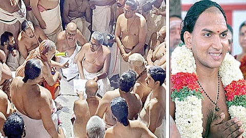 காஞ்சி சங்கர மடத்தின் இளைய மடாதிபதி நாளை பொறுப்பேற்பு