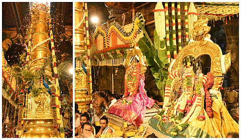 மதுரை மீனாட்சி அம்மன் கோயிலில் சித்திரைத் திருவிழா கொடியேற்றம் கோலாகலம்!