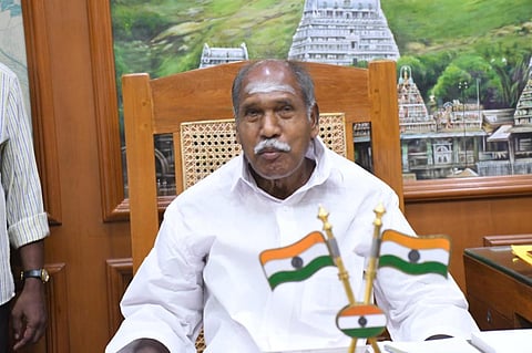 புதுச்சேரி முதல்வர் ரங்கசாமி