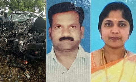 காங்கயம் அருகே மரத்தில் கார் மோதியதில் 3 பேர் உயிரிழப்பு