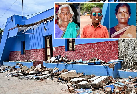மதுரை அருகே கனமழையால் வீட்டின் மேற்கூரை இடிந்து விழுந்ததில் 3 பேர் உயிரிழப்பு