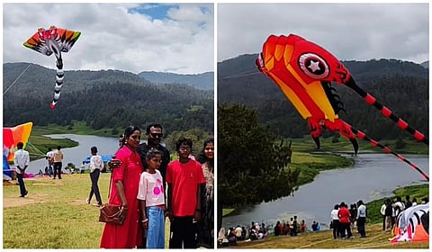 கொடைக்கானலில் களைகட்டிய ராட்சத காற்றாடி திருவிழா - சுற்றுலா பயணிகள் உற்சாகம்