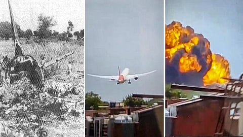 1988-ல் அகமதாபாத்தில் ஏற்பட்ட விபத்தை நினைவூட்டும் ஏர் இந்தியா விமான விபத்து