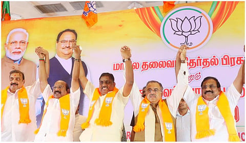 புதுச்சேரி மாநில பாஜக தலைவராக வி.பி.ராமலிங்கம் பதவியேற்பு