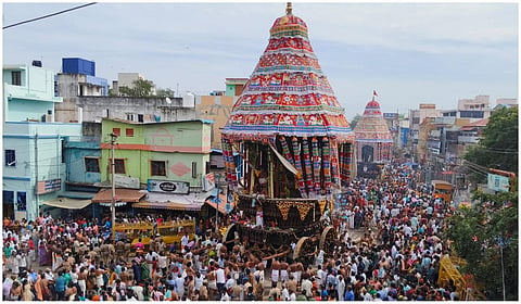 ஆனித் திருமஞ்சனம்: சிதம்பரம் நடராஜர் கோயில் தேரோட்டம் கோலாகலம்